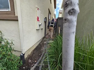 Worker Preparing for Concrete Pour at Golden Vista Dr