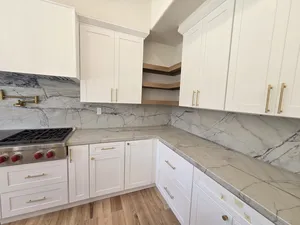 9Builders: Custom Built-In Cabinetry and Fireplace, Living Room Design