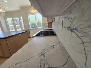 Modern Kitchen with White and Oak Cabinets