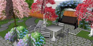 Driveway and Entryway Design – A stylish driveway leading up to the house with detailed landscaping.