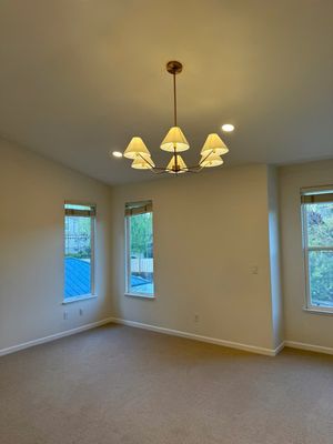 Living Room with Large Windows and Patio Access