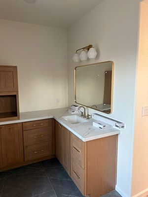 Close-up of Contemporary Bathroom Design