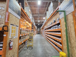 Hardware department aisle from end view
