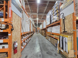 Doors and windows aisle with mixed inventory