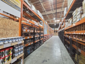 Hardware aisle viewed down the run