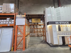 Cabinet bay near the In-Stock Cabinets & Doors display