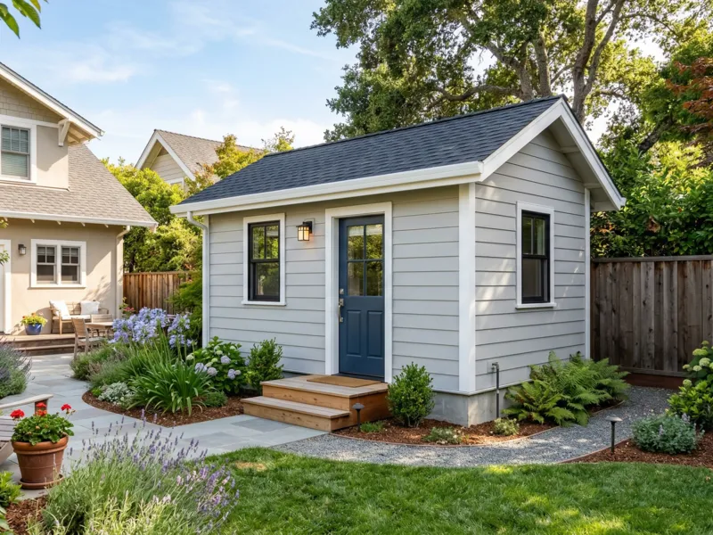 ADU hoàn thành trong sân sau Bay Area cho thấy tác động thuế tài sản của các đơn vị nhà ở phụ trợ ở California