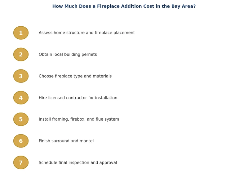 बे एरिया घरों के लिए फायरप्लेस एडिशन इंस्टॉलेशन प्रक्रिया का चरण-दर-चरण आरेख