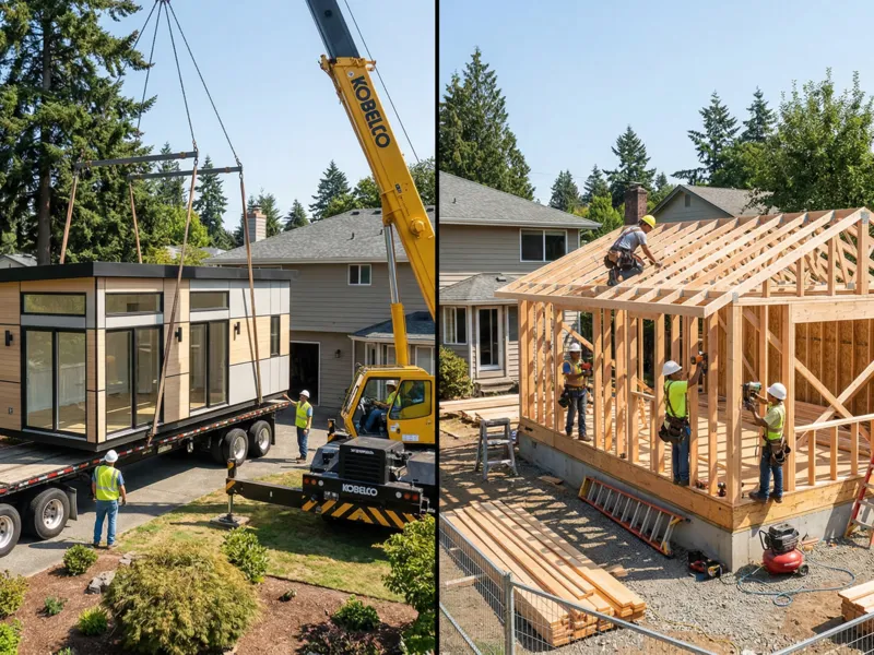 Prefab ADU vs custom-built ADU comparison for Bay Area homeowners