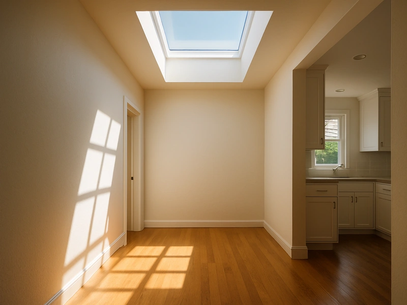 Costo de instalación de claraboyas en el Área de la Bahía — claraboya residencial terminada en un hogar del Área de la Bahía