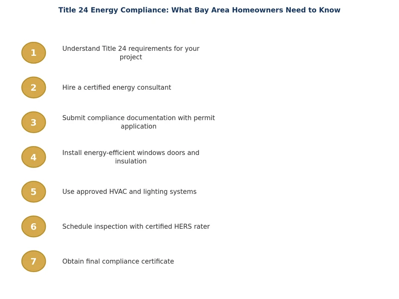 Step-by-step Title 24 energy compliance California process for Bay Area home additions and ADUs