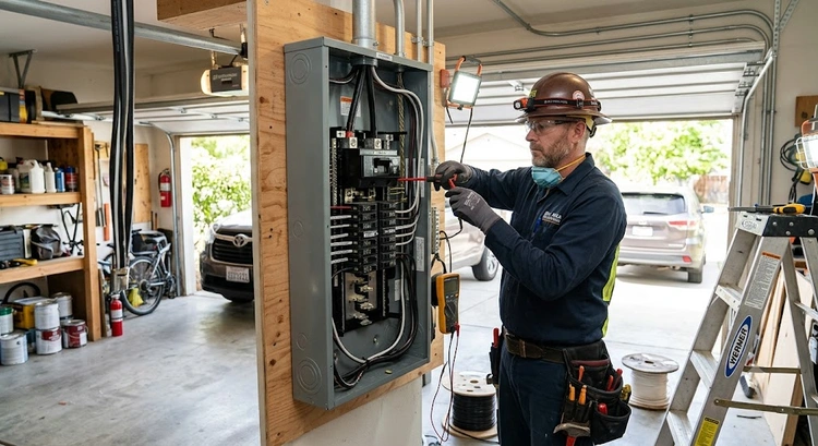 Electrical panel upgrade cost Bay Area — 200-amp residential service panel installation