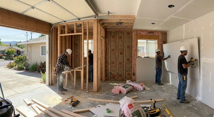 Garage conversion timeline in San Jose from permit application through final inspection