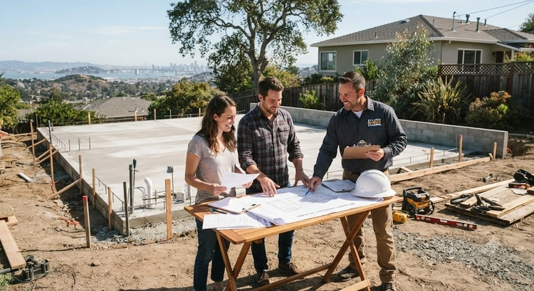 Homeowner reviewing questions to ask ADU builder before signing a construction contract